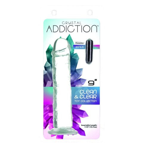 Addiction Crystal Addiction Transparent Model 23 cm z przyssawką Addiction Crystal Addiction Transparent Model 23 cm z przyssawką
