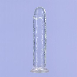 Addiction Crystal Addiction Vertical 18cm - Transparentny model TPE z przyssawką