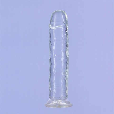 Addiction Crystal Addiction Vertical 18cm - Transparentny model TPE z przyssawką Addiction Crystal Addiction Vertical 18cm - Transparentny model TPE z przyssawką
