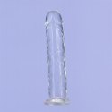 Addiction Crystal Addiction Vertical 18cm - Transparentny model TPE z przyssawką