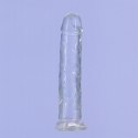Addiction Crystal Addiction Vertical 18cm - Transparentny model TPE z przyssawką