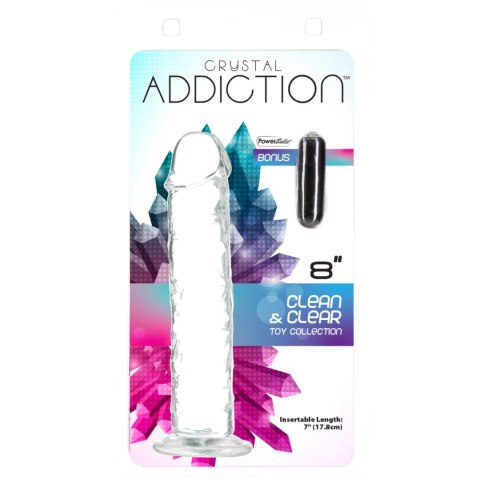 Addiction Crystal Addiction Vertical 20 cm - Model z przyssawką TPE Addiction Crystal Addiction Vertical 20 cm - Model z przyssawką TPE