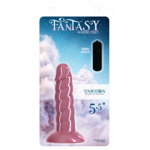 Addiction Fantasy Addiction 14 cm Unicorn Pink silikonowy model z przyssawką Addiction Fantasy Addiction 14 cm Unicorn Pink silikonowy model z przyssawką