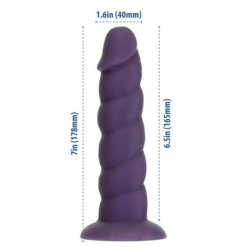 Addiction Fantasy Unicorn Purple 18 cm silikonowy model z przyssawką Addiction Fantasy Unicorn Purple 18 cm silikonowy model z przyssawką
