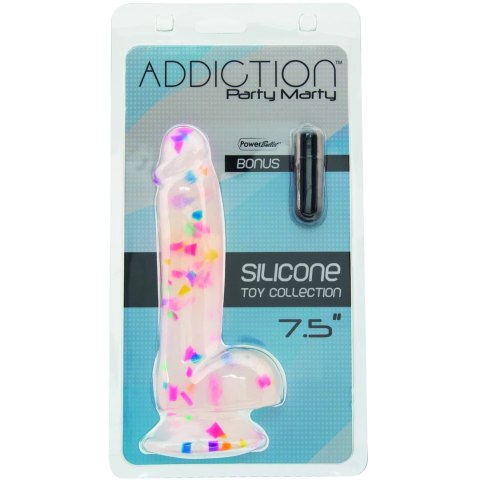 Addiction Party Marty silikonowy model konfetti 19 cm z przyssawką Addiction Party Marty silikonowy model konfetti 19 cm z przyssawką