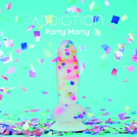 Addiction Party Marty silikonowy model konfetti 19 cm z przyssawką Addiction Party Marty silikonowy model konfetti 19 cm z przyssawką