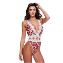 Baci Body White Floral & Lace Teddy M/L koronkowe wykończenie