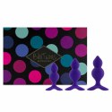 FeelzToys Bibi Twin Purple zestaw 3 zatyczek anatomicznych silikonowych
