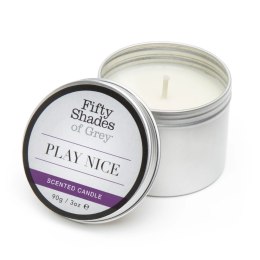 Fifty Shades of Grey Play Nice świeca do masażu waniliowa 90g