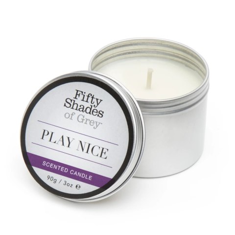Fifty Shades of Grey Play Nice świeca do masażu waniliowa 90g Fifty Shades of Grey Play Nice świeca do masażu waniliowa 90g
