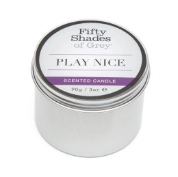 Fifty Shades of Grey Play Nice świeca do masażu waniliowa 90g