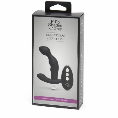 Fifty Shades of Grey Relentless Vibrations masażer prostaty z pilotem, czarny Fifty Shades of Grey Relentless Vibrations masażer prostaty z pilotem, czarny