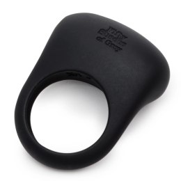 Fifty Shades of Grey Sensation - silikonowy pierścień wibrujący USB, czarny