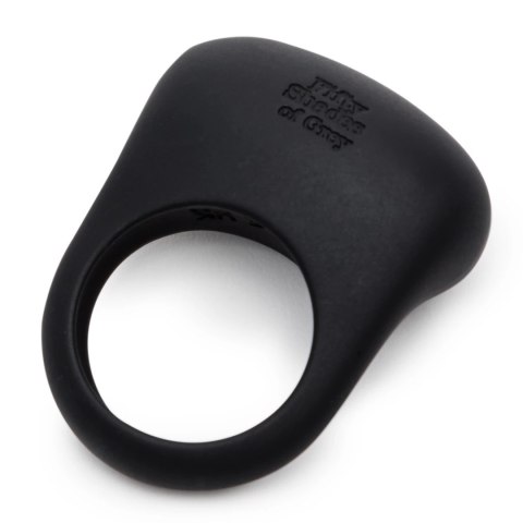 Fifty Shades of Grey Sensation - silikonowy pierścień wibrujący USB, czarny Fifty Shades of Grey Sensation - silikonowy pierścień wibrujący USB, czarny