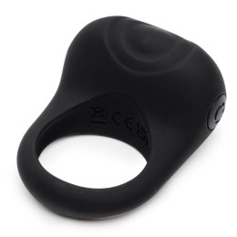Fifty Shades of Grey Sensation - silikonowy pierścień wibrujący USB, czarny