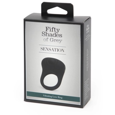 Fifty Shades of Grey Sensation - silikonowy pierścień wibrujący USB, czarny Fifty Shades of Grey Sensation - silikonowy pierścień wibrujący USB, czarny