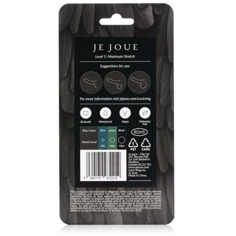 Je Joue Silicone C-Ring Maximum Stretch Black elastyczny pierścień Je Joue Silicone C-Ring Maximum Stretch Black elastyczny pierścień