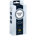 Mister Size Prezerwatywy 53 mm 10 szt. - Dopasowany Rozmiar, Bezpieczna Powierzchnia