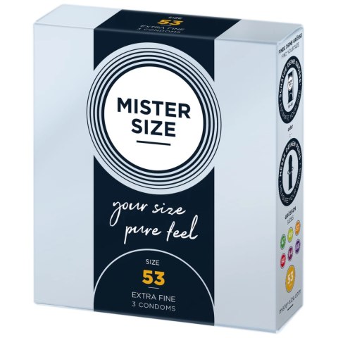 Mister Size Prezerwatywy 53 mm - 3 sztuki, dopasowany rozmiar Mister Size Prezerwatywy 53 mm - 3 sztuki, dopasowany rozmiar