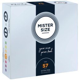 Mister Size Prezerwatywy 57 mm 36 sztuk - anatomiczny kształt, komfort