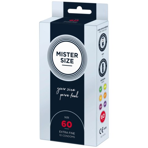 Mister Size Prezerwatywy 60 mm 10 szt. - Dopasowany rozmiar, komfort Mister Size Prezerwatywy 60 mm 10 szt. - Dopasowany rozmiar, komfort
