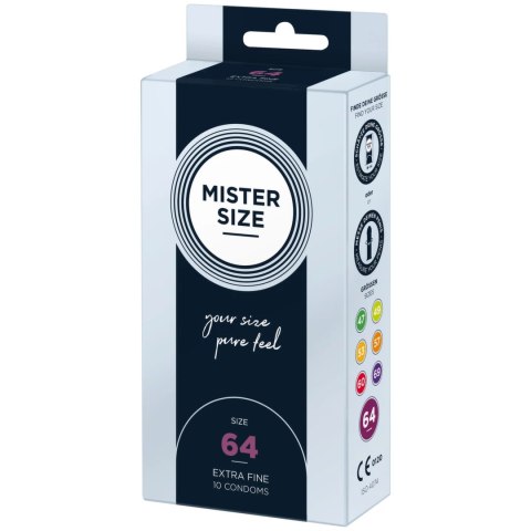 Mister Size Prezerwatywy 64 mm 10 szt. - Dopasowany rozmiar, komfort Mister Size Prezerwatywy 64 mm 10 szt. - Dopasowany rozmiar, komfort