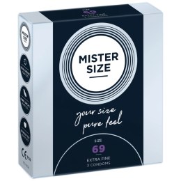 Mister Size Prezerwatywy 69 mm 3 szt. - Dopasowany rozmiar, komfort