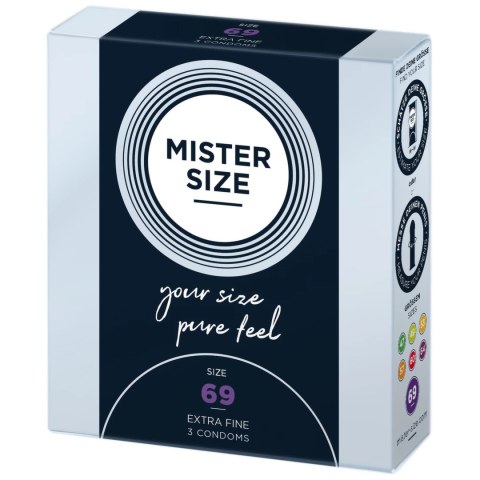 Mister Size Prezerwatywy 69 mm 3 szt. - Dopasowany rozmiar, komfort Mister Size Prezerwatywy 69 mm 3 szt. - Dopasowany rozmiar, komfort