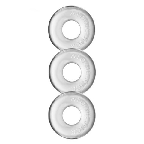 Oxballs Ringer Do-Nut 1 3-pack Clear - Wytrzymałe pierścienie FLEX-TPR