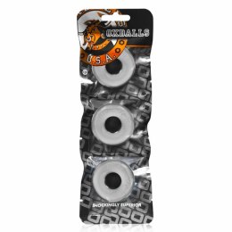 Oxballs Ringer Do-Nut 1 3-pack Clear - Wytrzymałe pierścienie FLEX-TPR