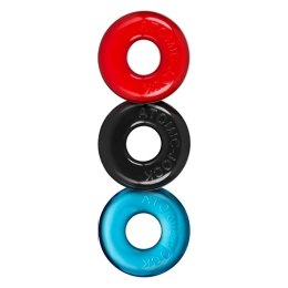 Oxballs Ringer Do-Nut 1 3-pack Multi - Elastyczne pierścienie FLEX-TPR