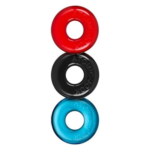 Oxballs Ringer Do-Nut 1 3-pack Multi - Elastyczne pierścienie FLEX-TPR