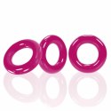 Oxballs Willy Rings 3-pack Pierścienie elastyczne Hot Pink 3 rozmiary