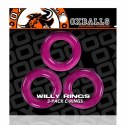 Oxballs Willy Rings 3-pack Pierścienie elastyczne Hot Pink 3 rozmiary