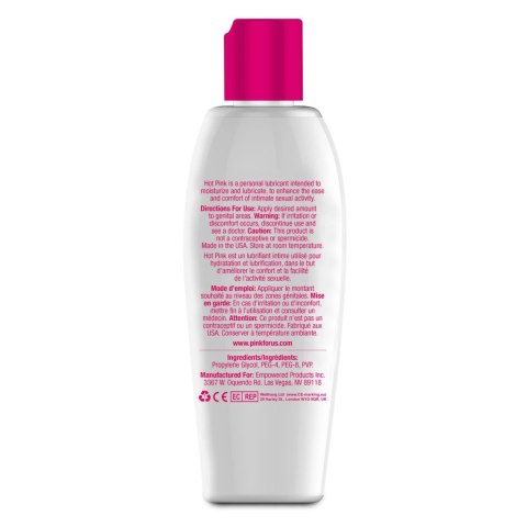 Pink Hot Pink żel intymny rozgrzewający 140 ml na bazie wody Pink Hot Pink żel intymny rozgrzewający 140 ml na bazie wody