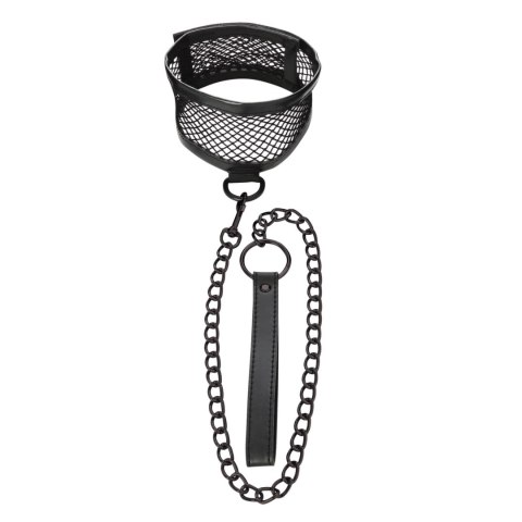 Sportsheets S&M Fishnet Collar & Leash siateczkowy zestaw z regulacją Sportsheets S&M Fishnet Collar & Leash siateczkowy zestaw z regulacją