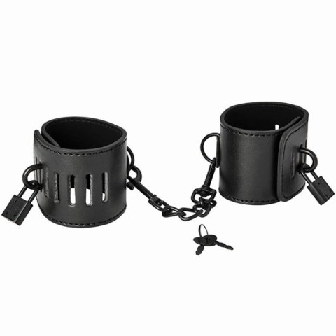 Sportsheets S&M Shadow Locking Cuffs kajdanki z zamkiem, czarne, 25 cm Sportsheets S&M Shadow Locking Cuffs kajdanki z zamkiem, czarne, 25 cm