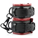 Sportsheets Saffron Spreader Bar & Cuff Set - drążek z kajdankami, czerwono-czarny, regulacja