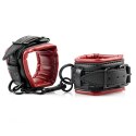 Sportsheets Saffron Spreader Bar & Cuff Set - drążek z kajdankami, czerwono-czarny, regulacja