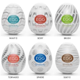 Tenga Egg Serie 3 Zestaw 6 modeli - rożnorodne tekstury, kompaktowe rozmiary