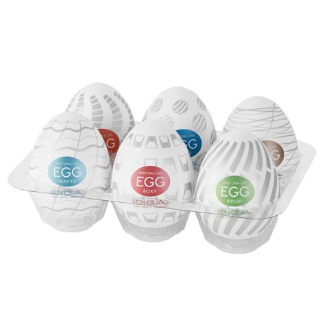 Tenga Egg Serie 3 Zestaw 6 modeli - rożnorodne tekstury, kompaktowe rozmiary Tenga Egg Serie 3 Zestaw 6 modeli - rożnorodne tekstury, kompaktowe rozmiary
