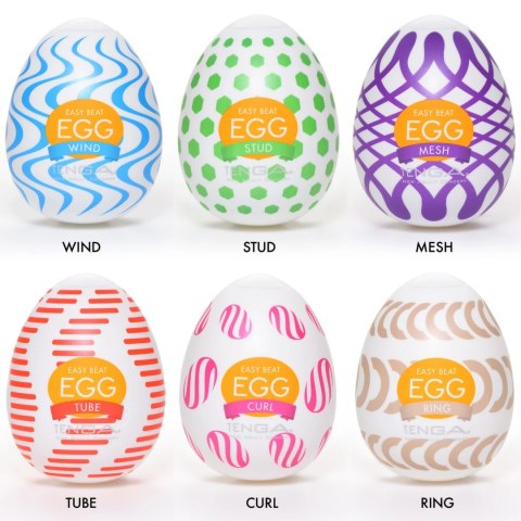 Tenga Egg Wonder 6 Styles Pack - zestaw 6 modeli z rożnymi teksturami Tenga Egg Wonder 6 Styles Pack - zestaw 6 modeli z rożnymi teksturami