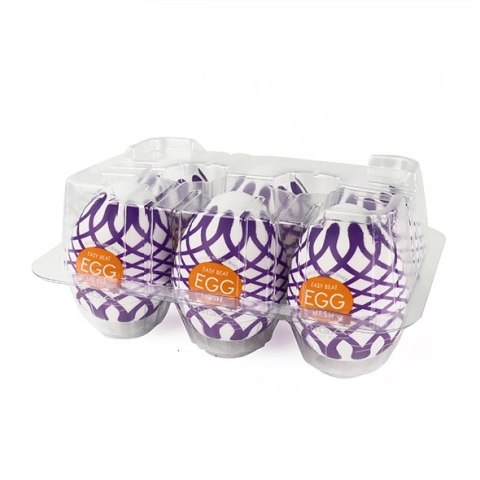 Tenga Egg Wonder Mesh - zestaw 6 elastycznych nakładek intymnych Tenga Egg Wonder Mesh - zestaw 6 elastycznych nakładek intymnych