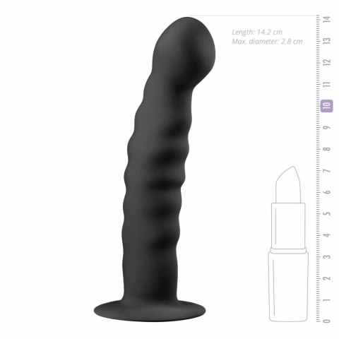 EasyToys Model Black - Czarny anatomiczny przyrząd z przyssawką, silikonowy EasyToys Model Black - Czarny anatomiczny przyrząd z przyssawką, silikonowy