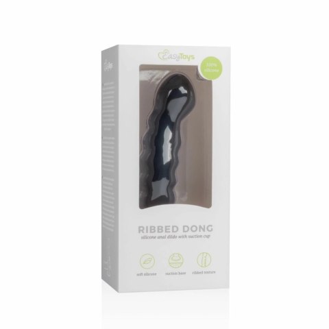 EasyToys Model Black - Czarny anatomiczny przyrząd z przyssawką, silikonowy EasyToys Model Black - Czarny anatomiczny przyrząd z przyssawką, silikonowy