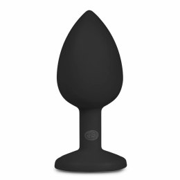EasyToys Korek analny anatomiczny silikonowy Small Czarny z kryształem