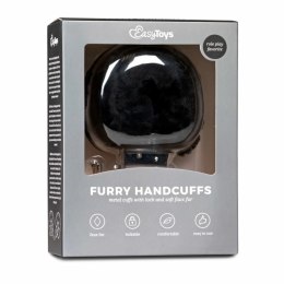 EasyToys Puszyste Kajdanki Model Black Komfortowa Wyściołka
