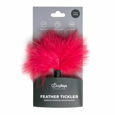 EasyToys Small Tickler Czerwony - Delikatny Piorkowy Akcent SM EasyToys Small Tickler Czerwony - Delikatny Piorkowy Akcent SM