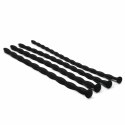 EasyToys Zestaw silikonowych aplikatorow intymnych, 5 rozmiarow, czarny