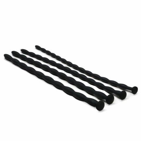 EasyToys Zestaw silikonowych aplikatorow intymnych, 5 rozmiarow, czarny EasyToys Zestaw silikonowych aplikatorow intymnych, 5 rozmiarow, czarny
